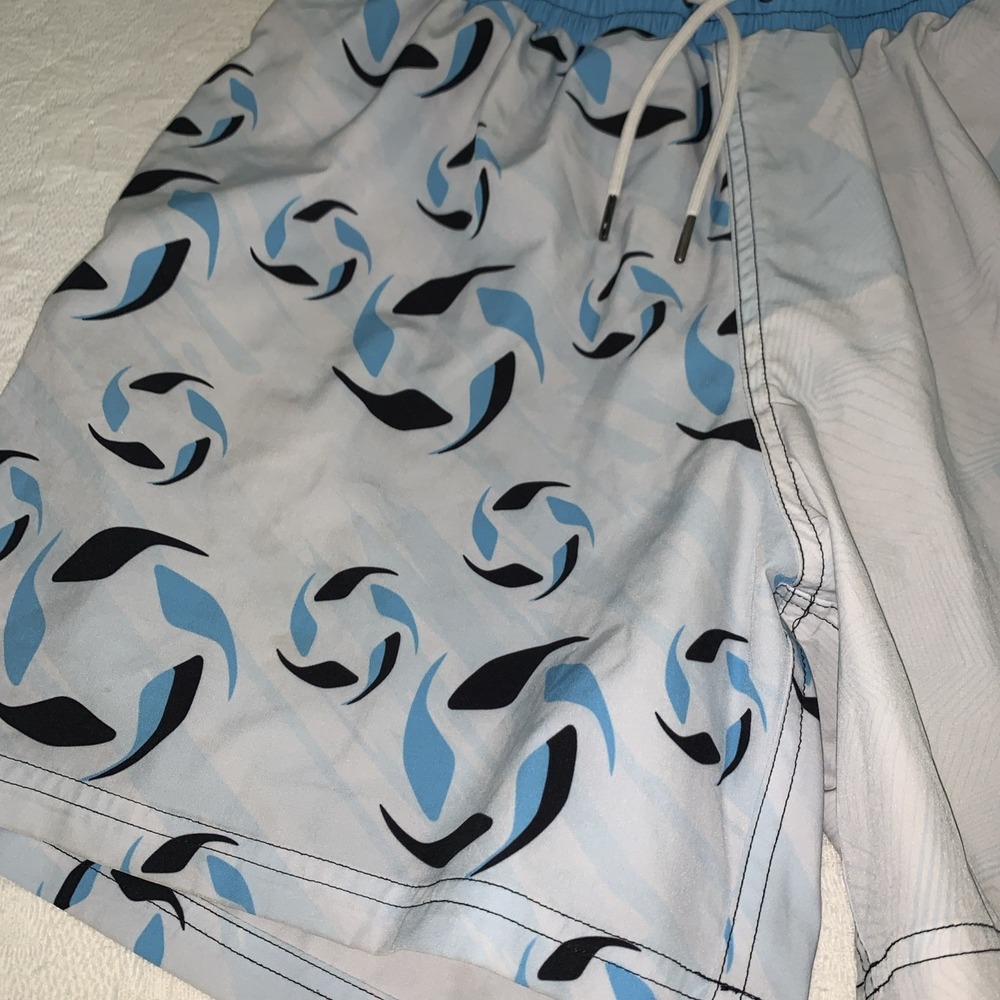 Slunks Shorts Men's Large Blue Lined Proplay Volleyball - Picture 3 of 9